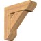 Ekena Millwork Traditional Slat Smooth Bracket w/ Offset Brace, Western Red Cedar, 7 1/2"W x 24"D x 24"H BKT0806X24X24TRA06SWR - alternate 1